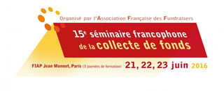 TOPDATA est partenaire de l'Association Française des Fundraisers  (AFF) pour le 15ème séminaire francophone de la collecte de fonds.